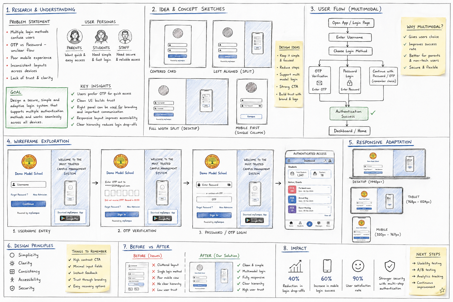 ERP Login Ideation